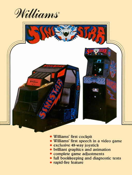Sinistar (revision 2) Arcade Game Cover